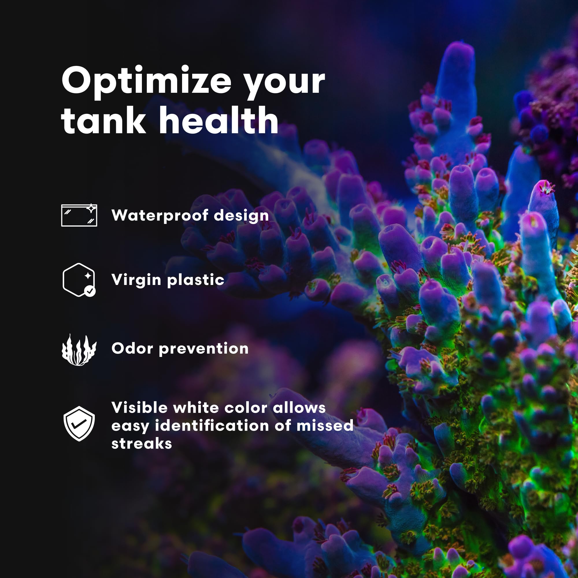 Continuum Aquatics outil en action dans petit aquarium pour éliminer algues