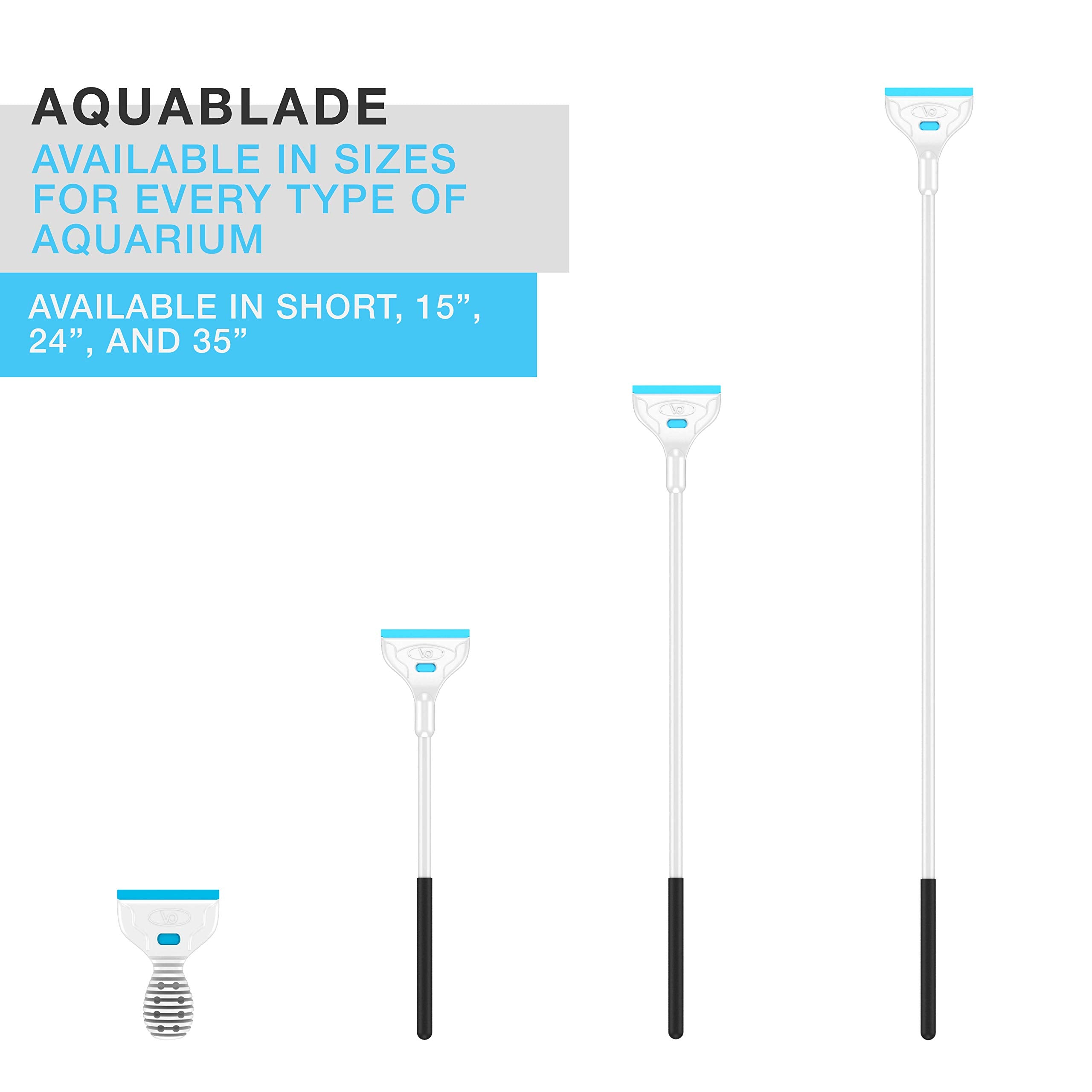 Continuum Aquatics AquaBlade P en usage nettoyant paroi d'aquarium efficacement