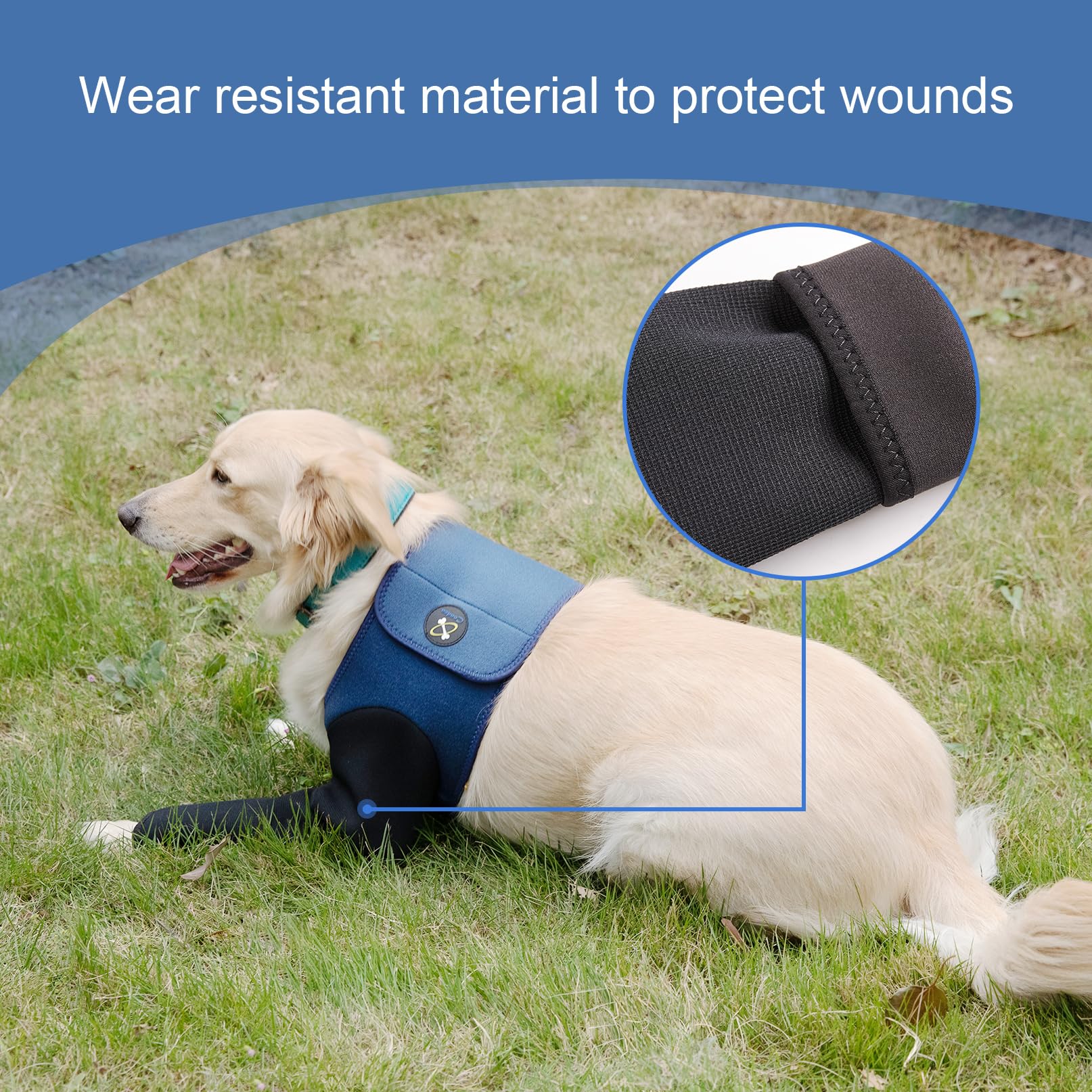 Coodeo manchette imperméable avec gouttes montrant protection contre l'eau