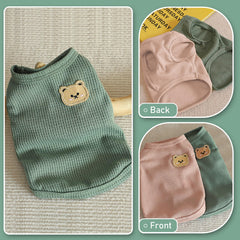 COOHAMS détail du patch ourson sur le dos, touche mignonne