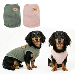 COOHAMS vue avant du t-shirt pour petit chien, maintien confortable