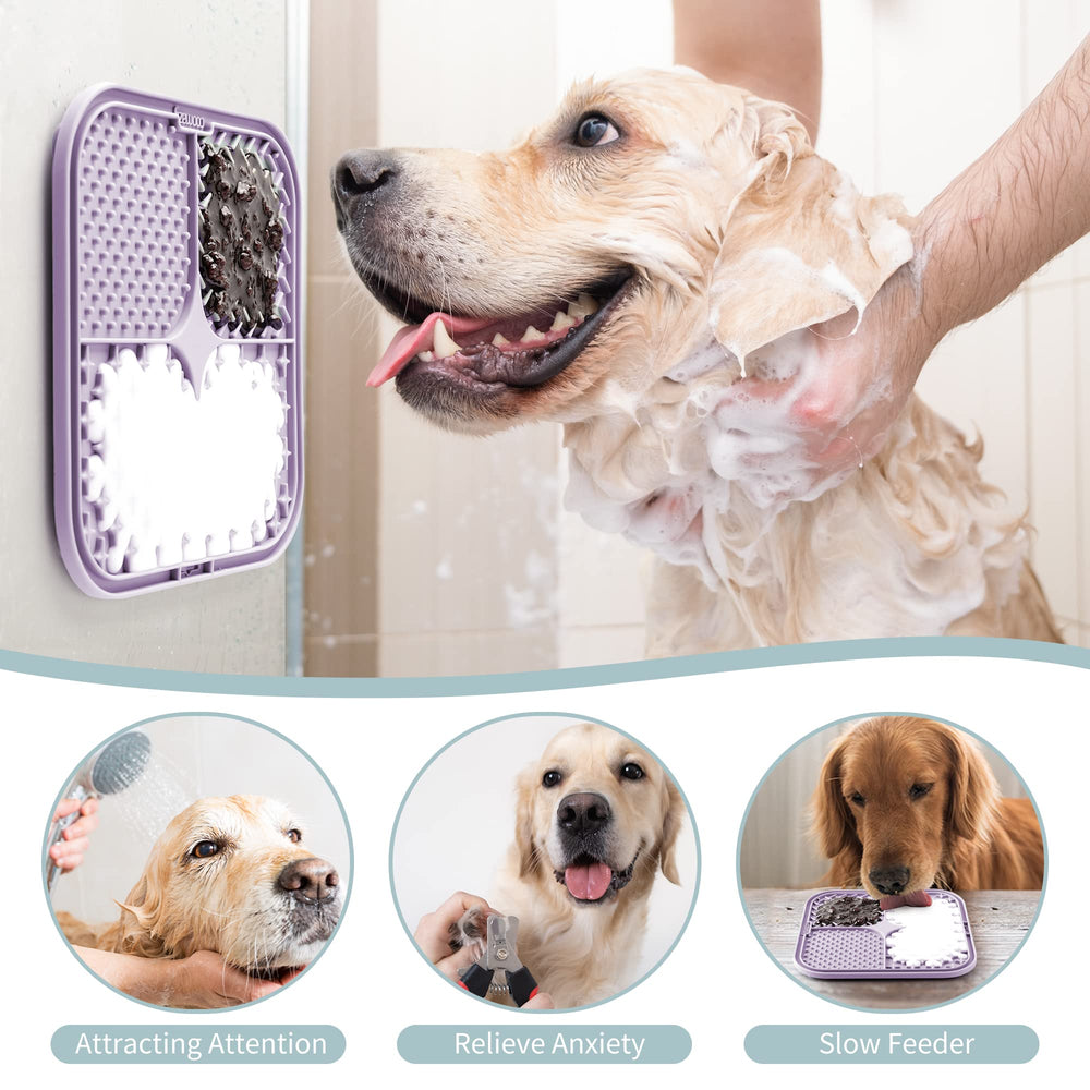 Coomazy tapis en usage avec chien calme pendant toilettage
