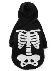Coomour hoodie squelette vue frontale montrant le motif et l'ajustement confortable