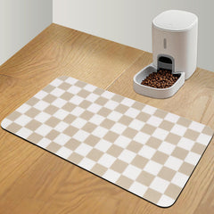CooRug vue avant beige montrant protection et espace pour gamelles