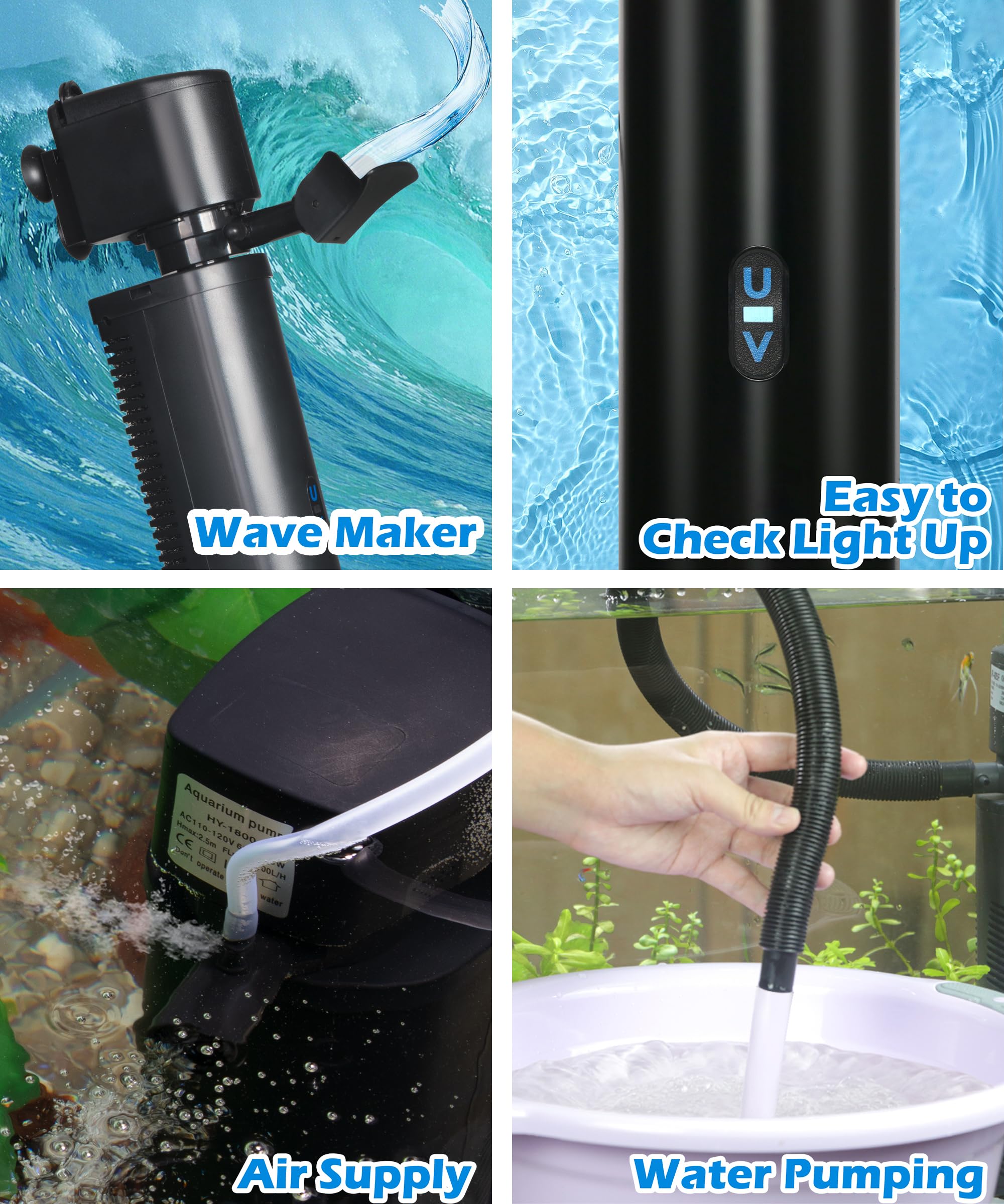 COOSPIDER comparaison d'échelle montrant taille adaptée 75–200 gallons