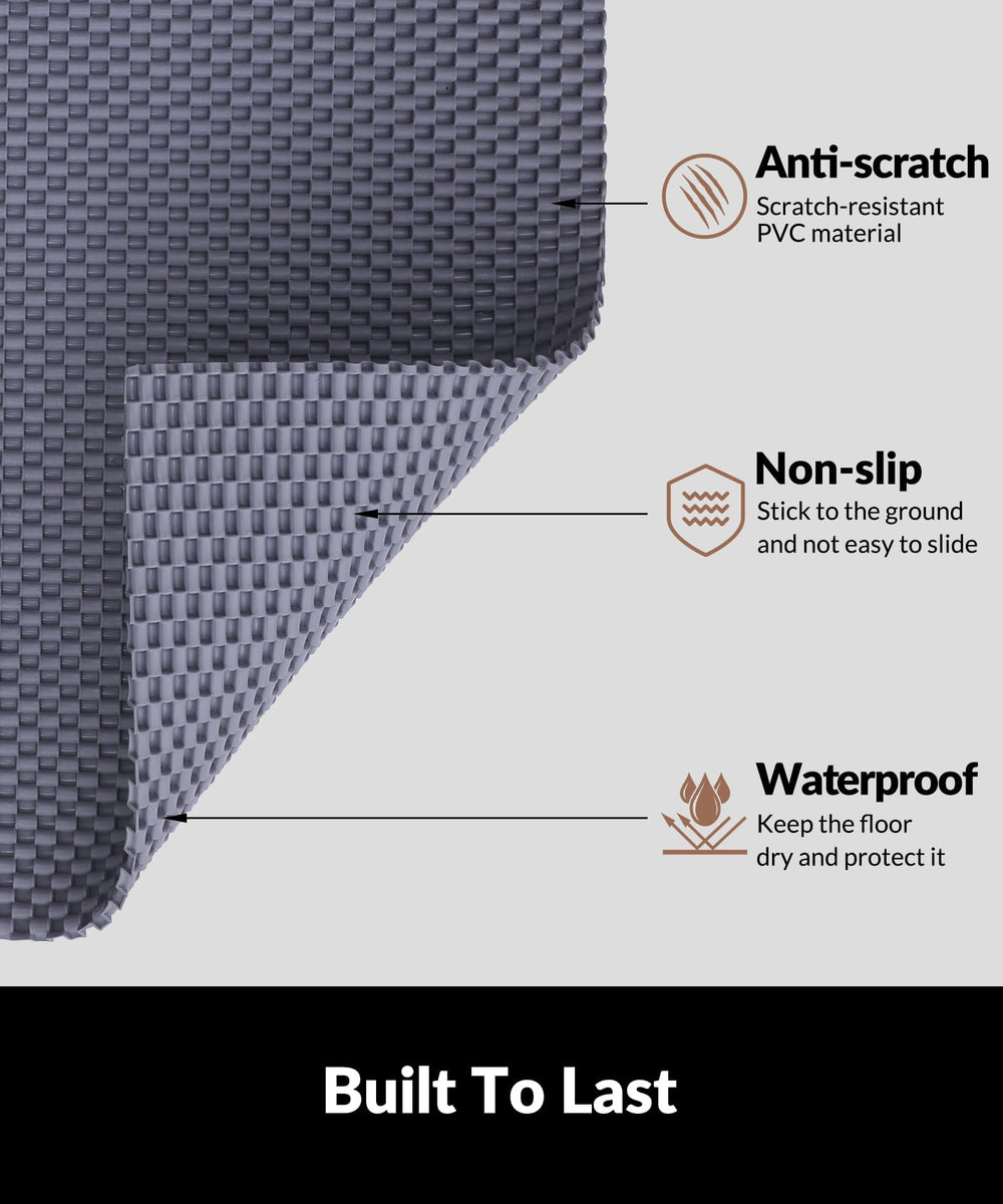 Cooyes tapis imperméable montrant des gouttes sans infiltration