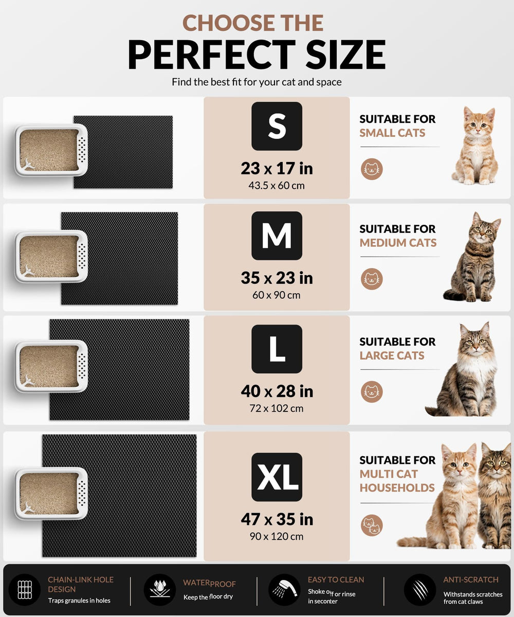 Cooyes comparaison taille à l'échelle, couvre large surface 35x23