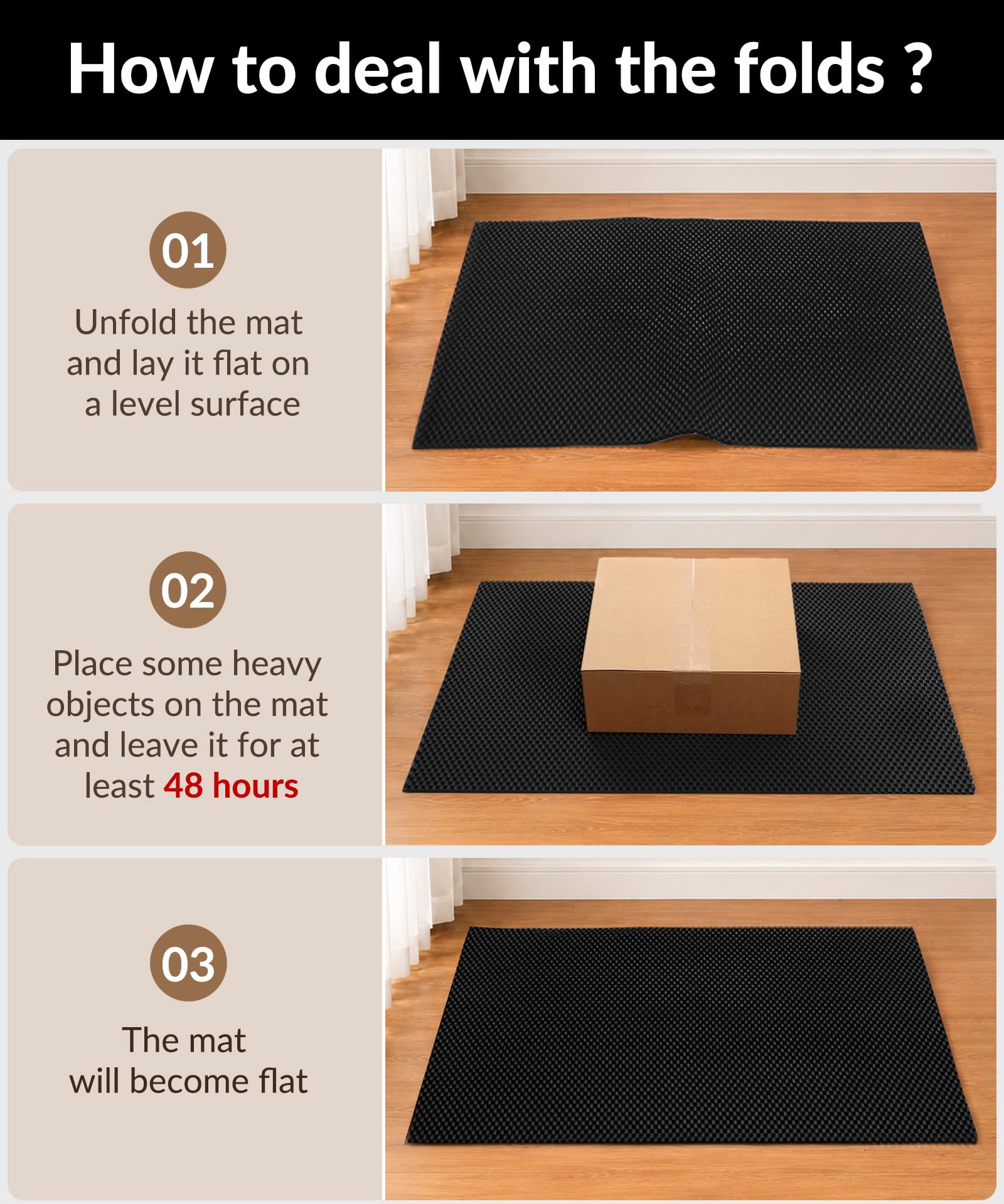 Cooyes tapis sur sol protégé en intérieur, préserve fini du plancher