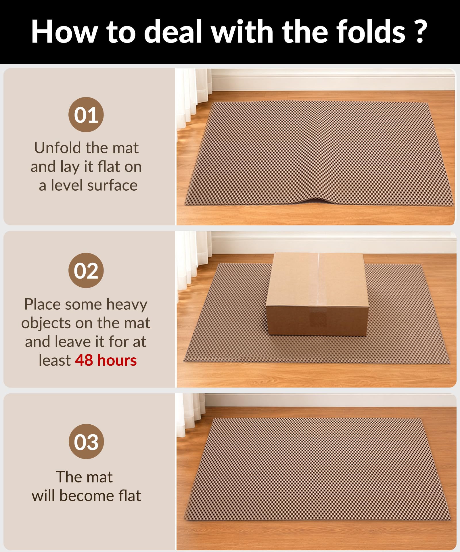 Cooyes tapis rincé sous robinet nettoyage facile et séchage rapide
