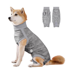 Coppthinktu onesie vue avant avec étiquette, protection post-opératoire confortable