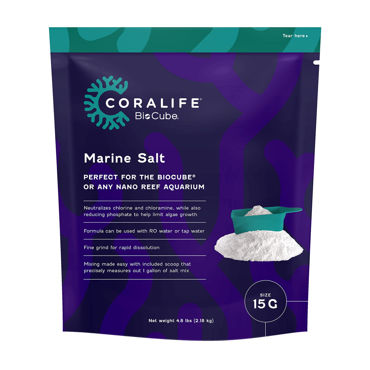 Coralife BioCube vue frontale montrant design compact et gain d'espace