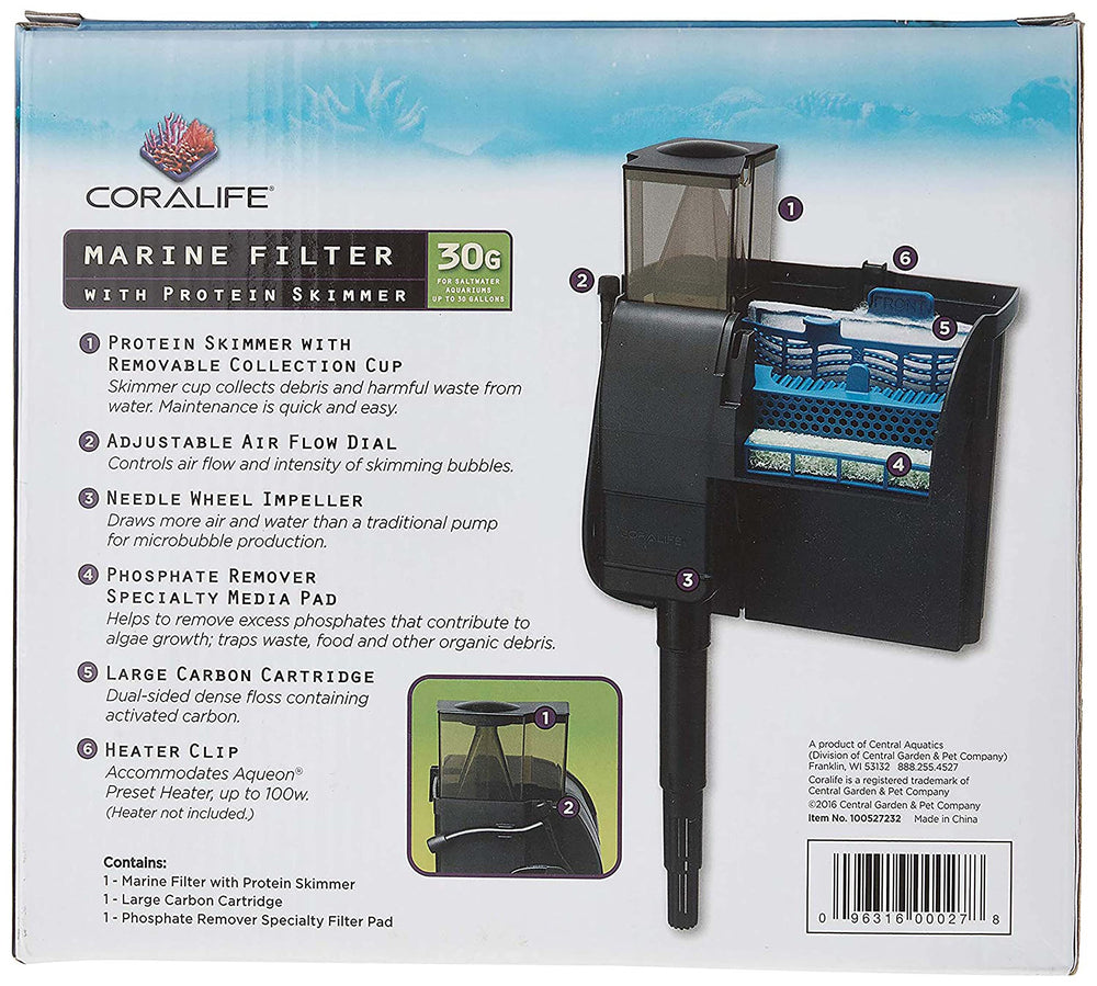 Coralife scène lifestyle d'un aquarium récifal propre grâce à filtration complète