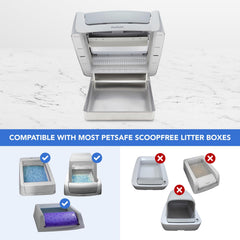 COSPARX bac en usage avec chat pour une litière propre et hygiénique