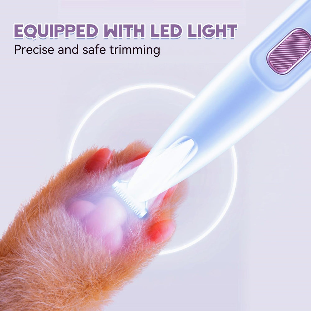 COUEYOA tondeuse utilisée sur patte de chien, coupe précise et calme