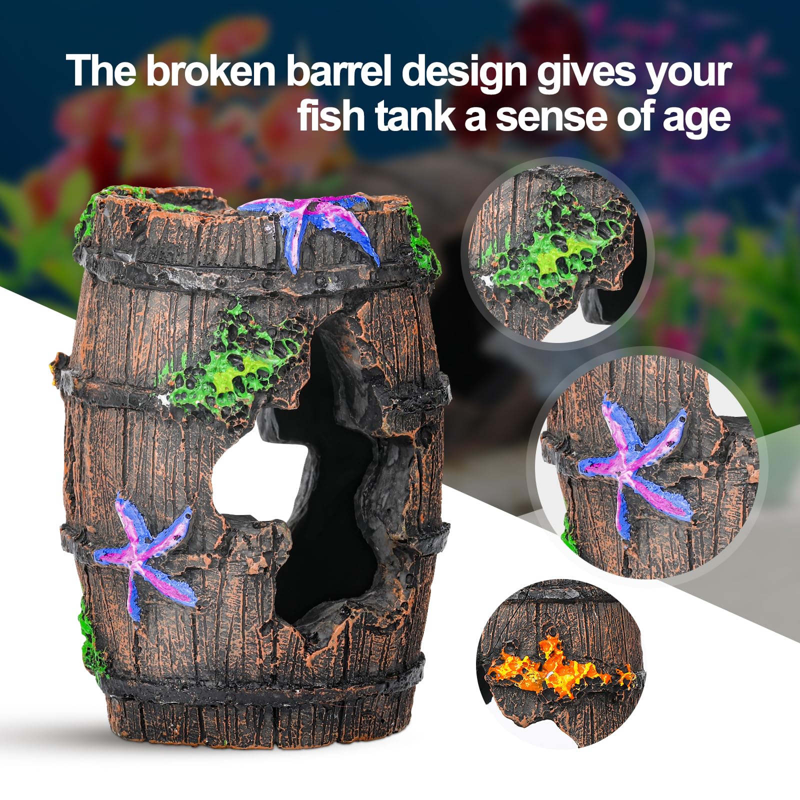 CousDUoBe décor installé en aquarium créant ambiance marine
