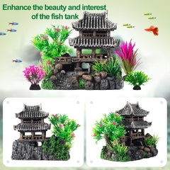 CousDUoBe plantes assorties ajoutant couleur et refuge pour poissons