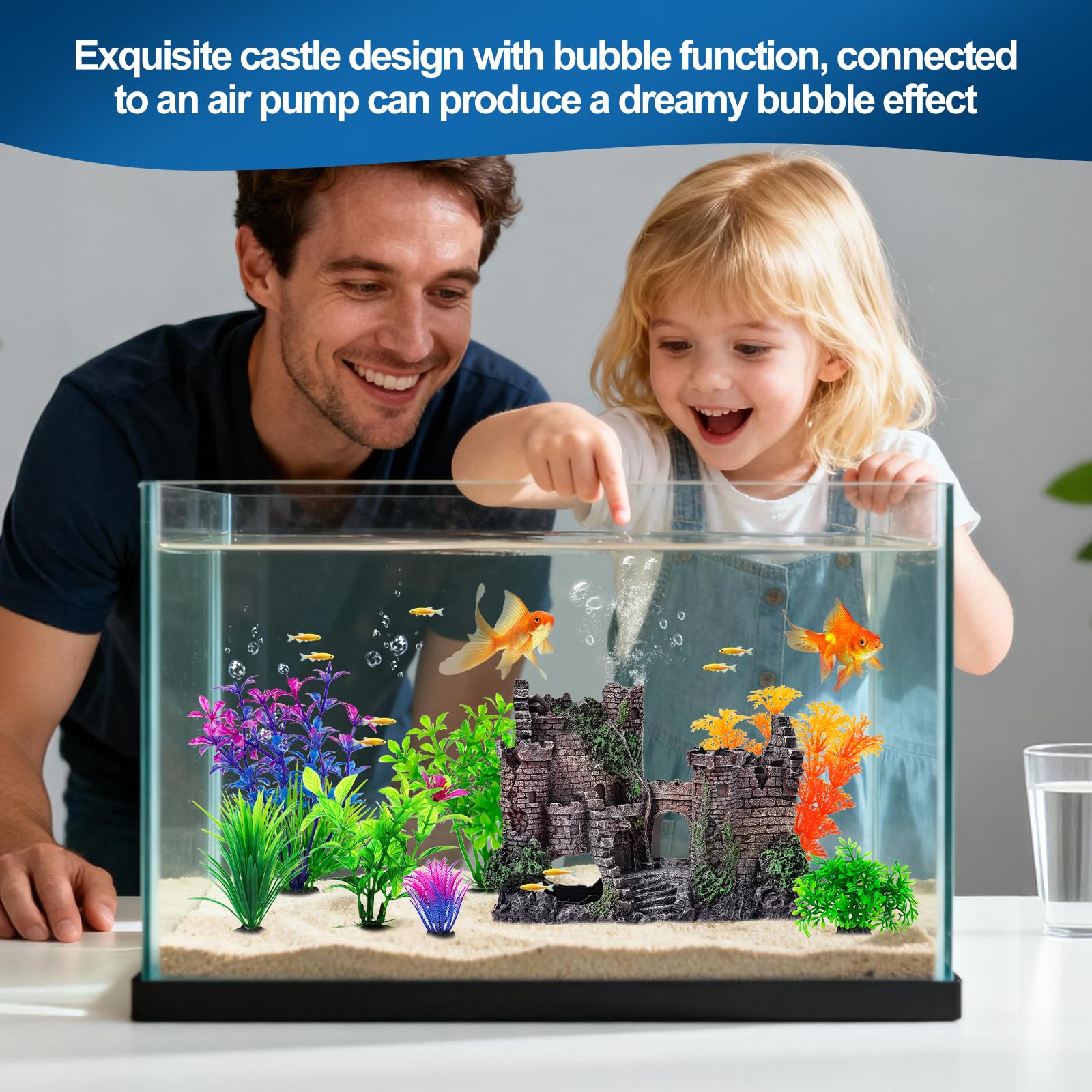 CousDUoBe échelle avec poisson montrant proportions adaptées pour aquarium