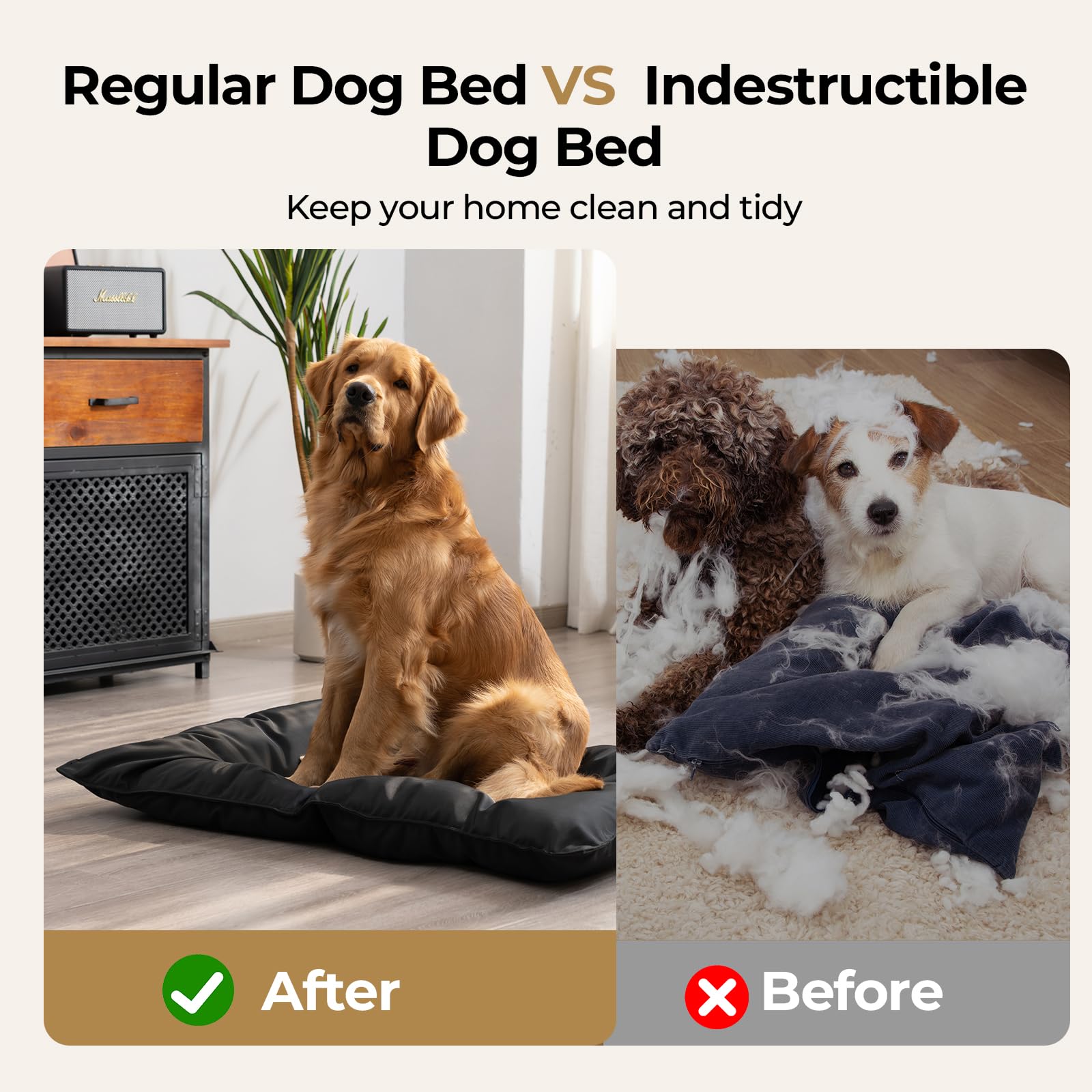 Couzssyhi comparaison d'échelle montrant taille 22x35 pouces pour chiens moyens