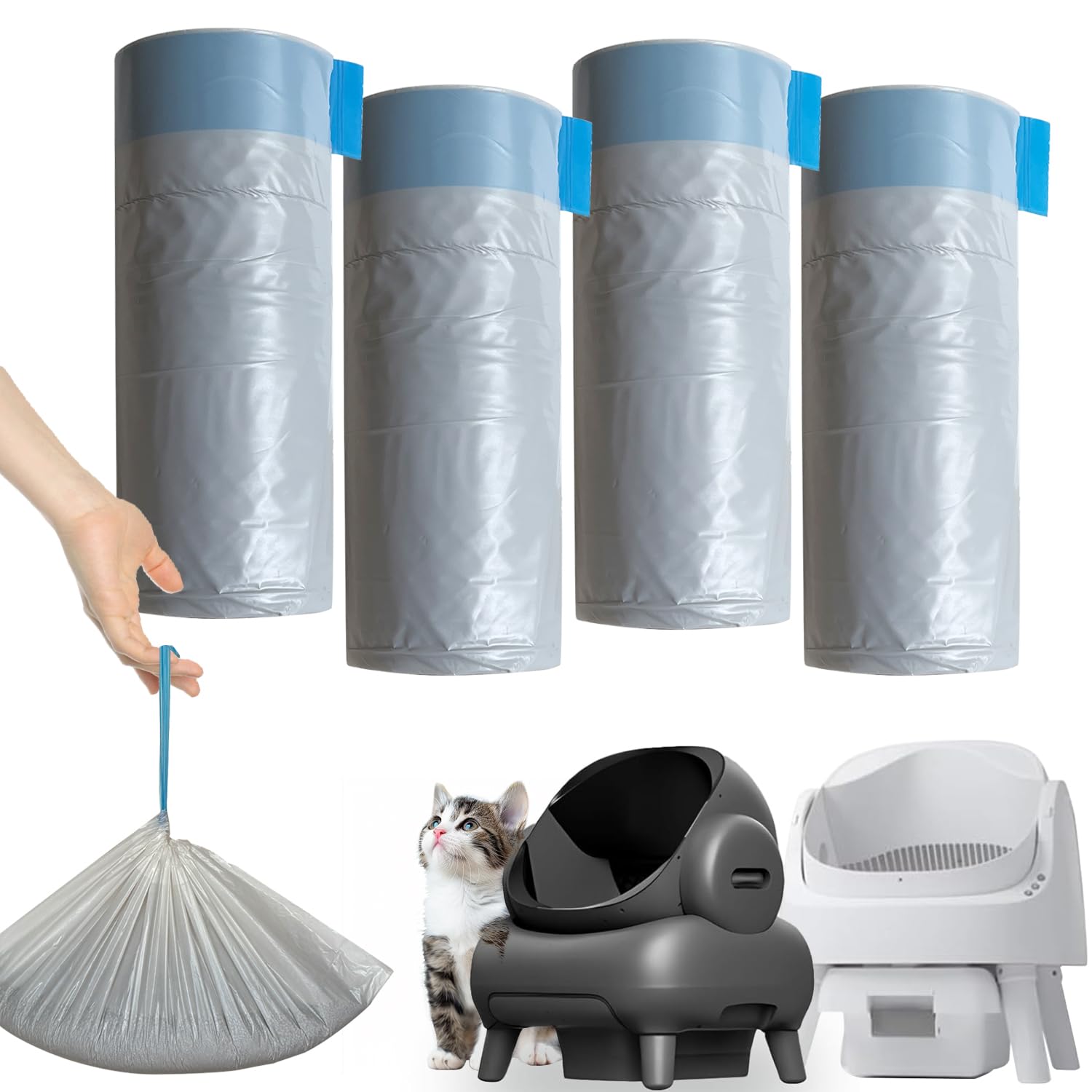 CoveCozy emballage avant montrant quatre rouleaux et compte d’unités pratique