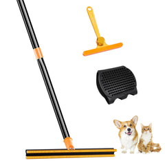 COVITKAN râteau tapis face avant montrant efficacité de collecte des poils