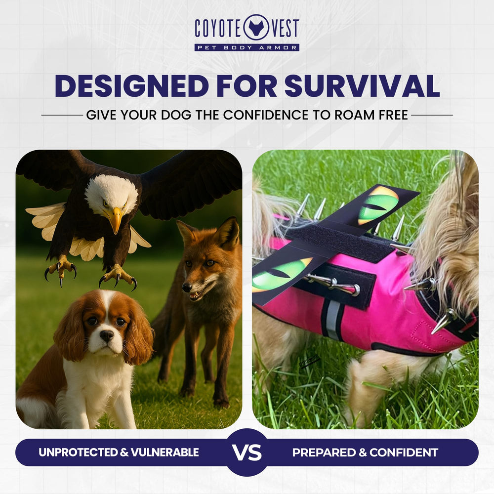 Packaging CoyoteVest Hawk Eyes avec contenu montrant éléments inclus
