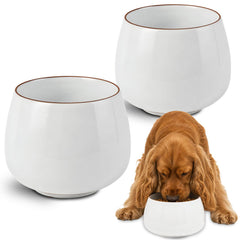 COZFUR bol en céramique face montrant design stable et capacité 37 oz