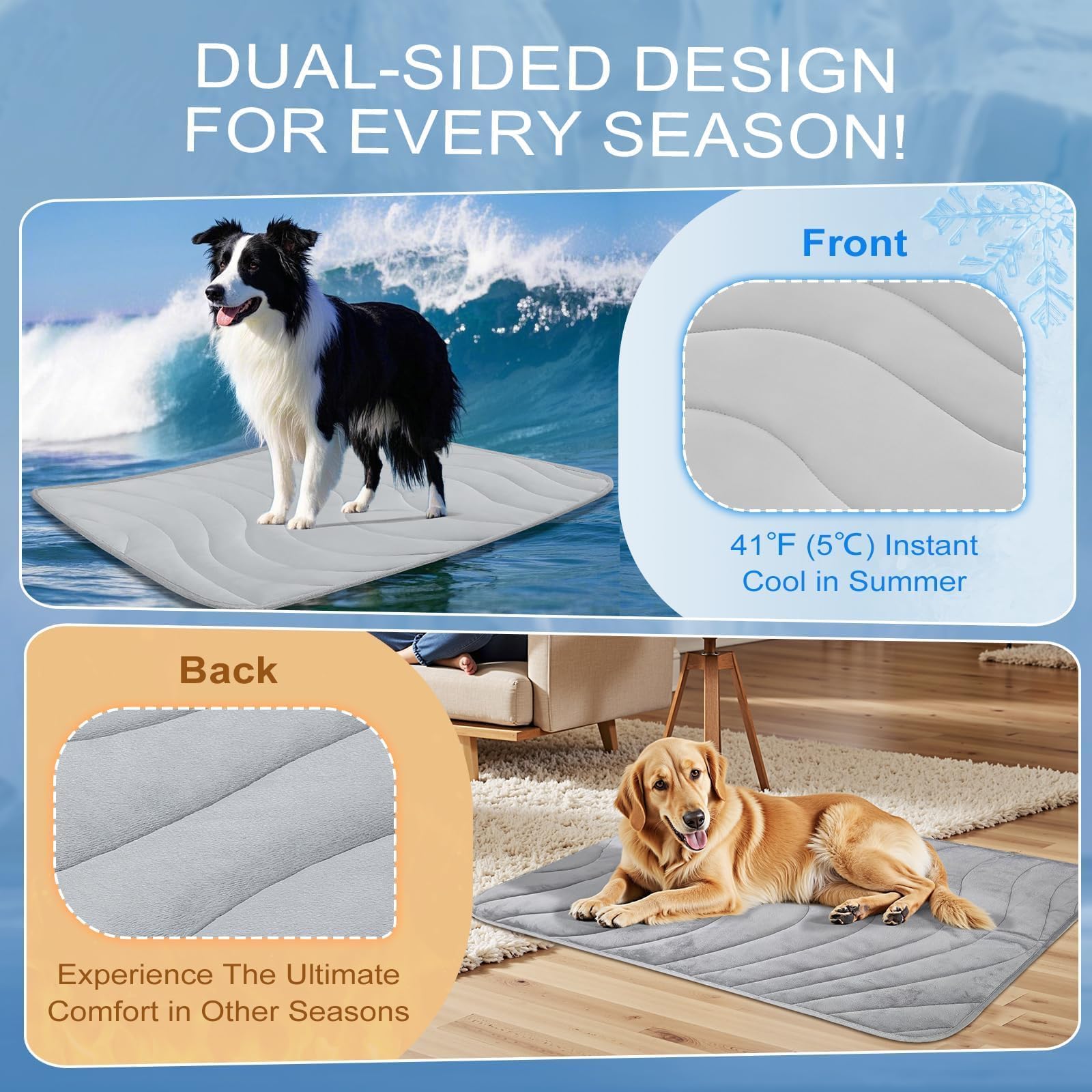 Cozyide matelassage ondulé et rembourrage 500gsm pour surface plate