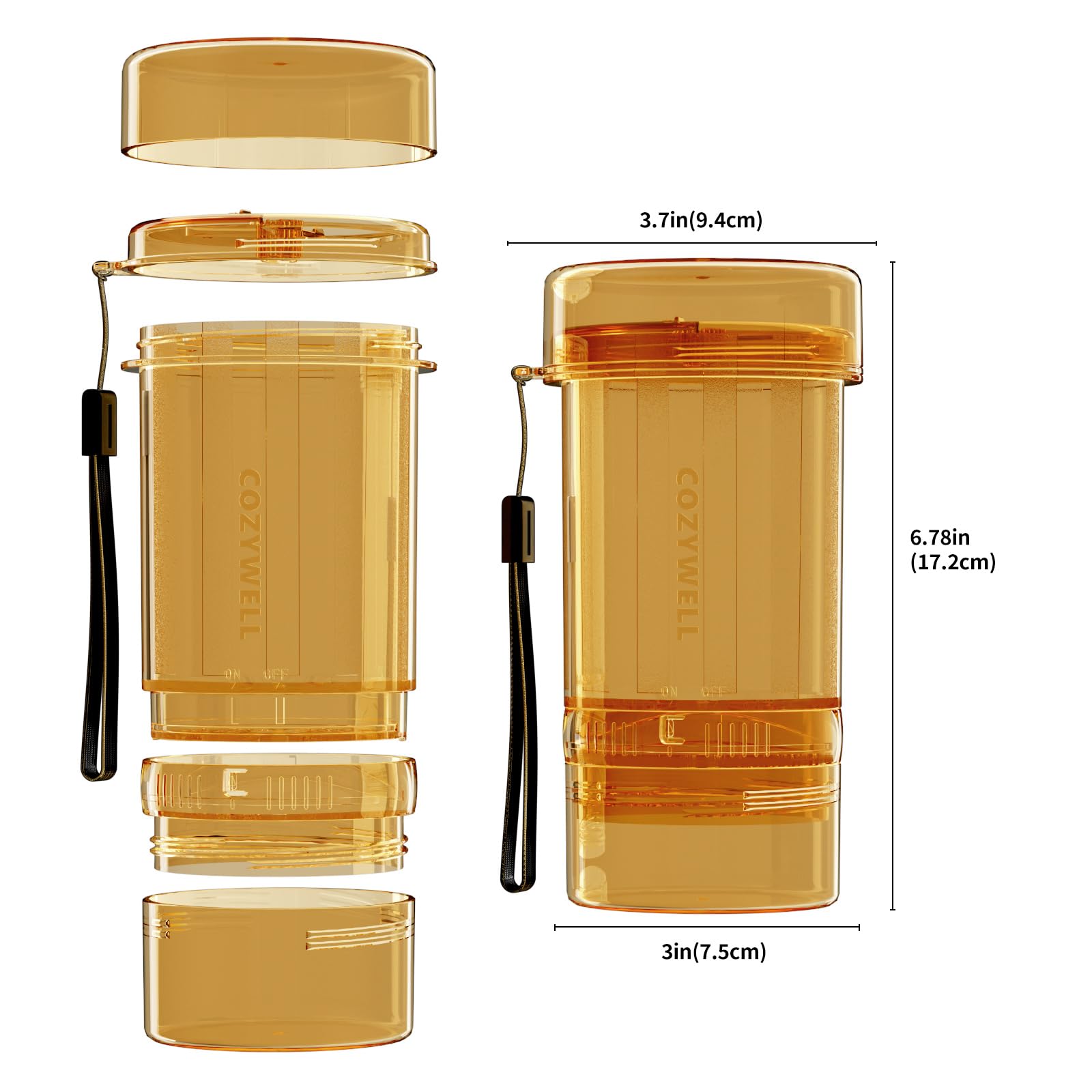 COZYWELL shaker en action poudrant des grillons pour une couverture homogène