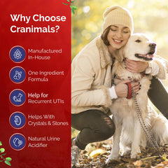 Cranimals comparaison portion montrant la dose adaptée selon le poids de l'animal