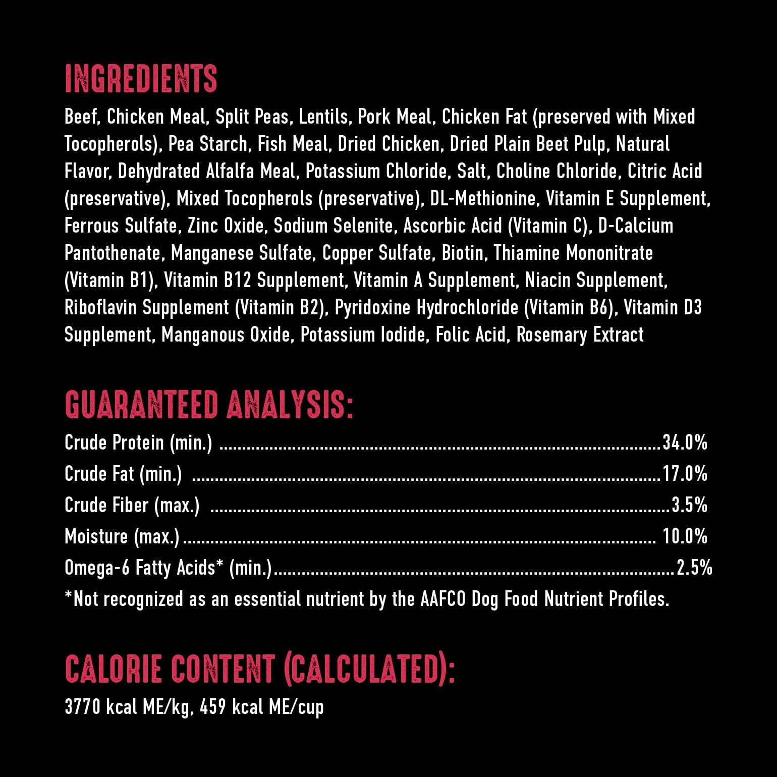 CRAVE croquettes dans la main indiquant taille et praticité de service