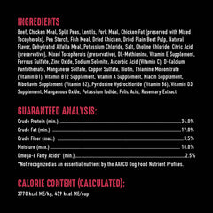 CRAVE croquettes dans la main indiquant taille et praticité de service