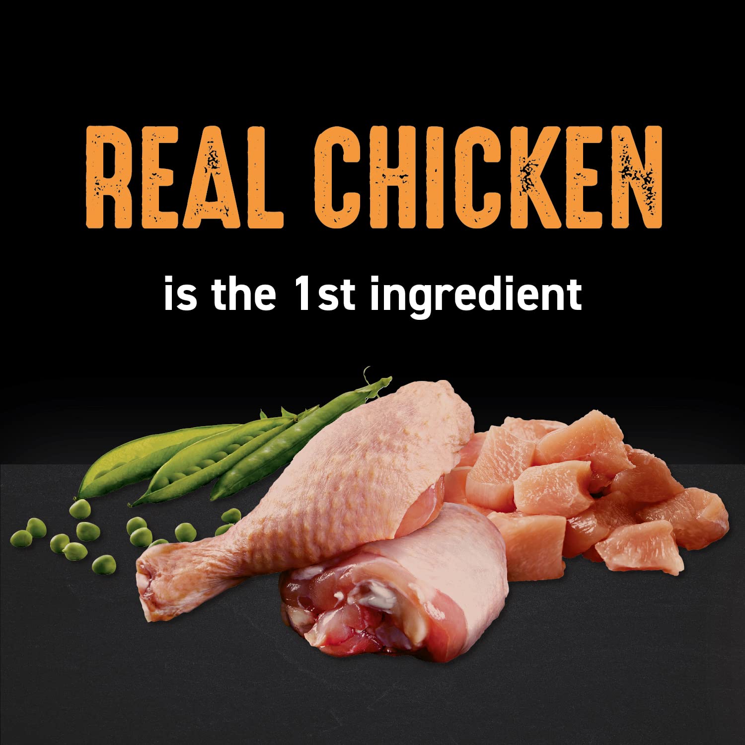 CRAVE détail du poulet inclus montrant ingrédient naturel bénéfique