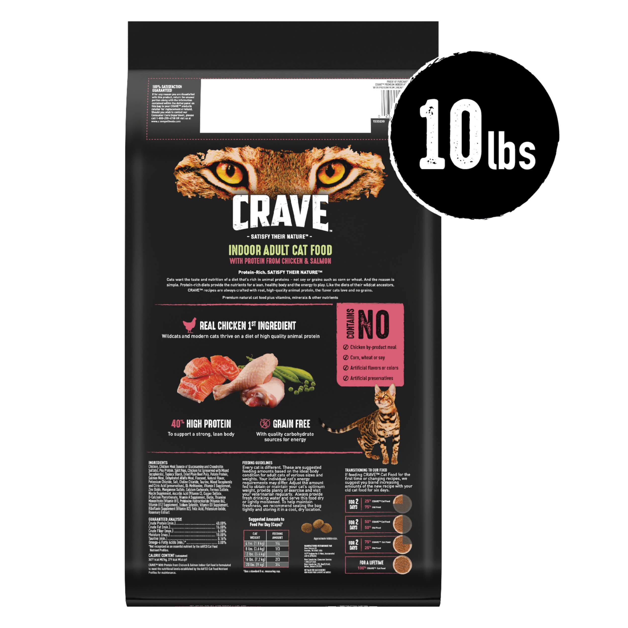 CRAVE gros plan des croquettes, texture régulière pour bonne mastication