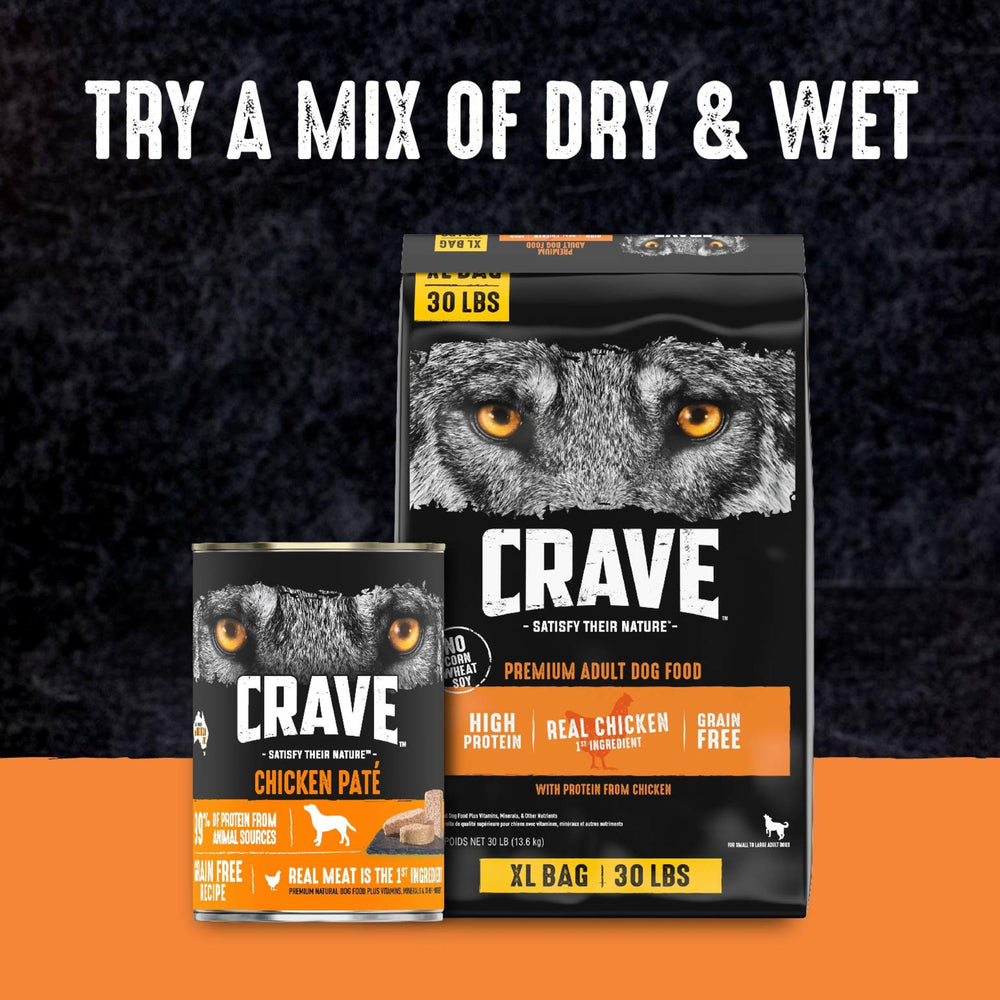 CRAVE chien actif en promenade montrant soutien énergétique