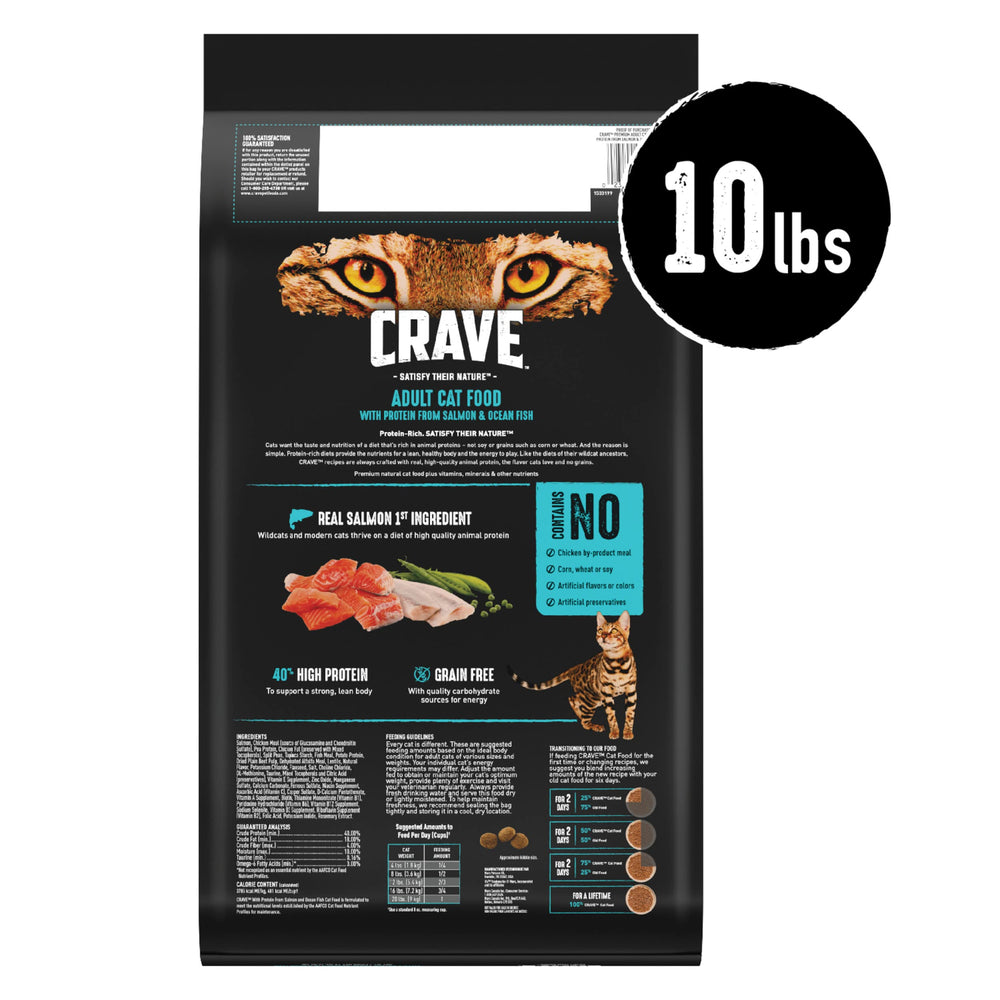 Crave gros plan sur la texture des croquettes montrant croquant et qualité protéique
