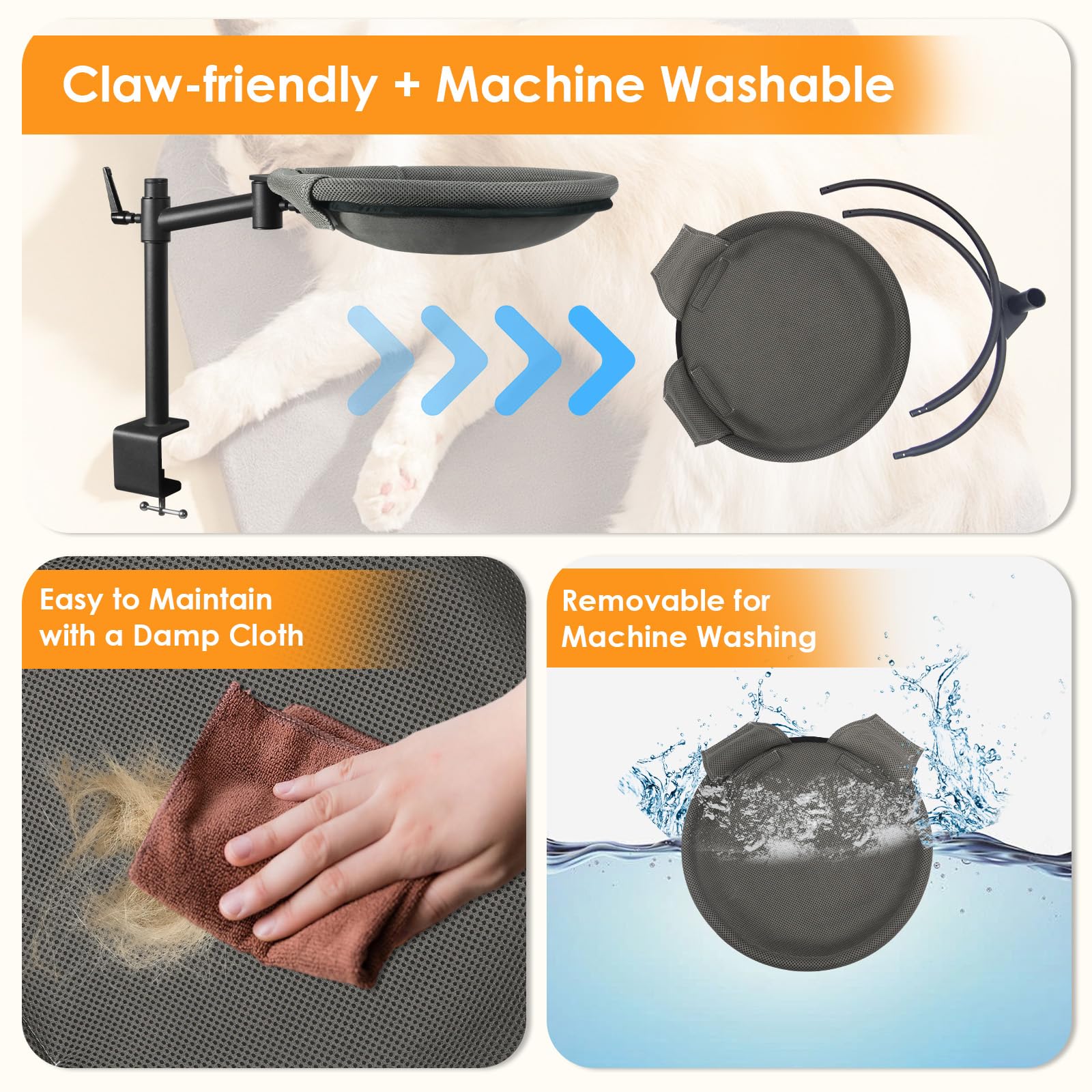 Crazydeer démonstration nettoyage tissu lavable pour entretien simple
