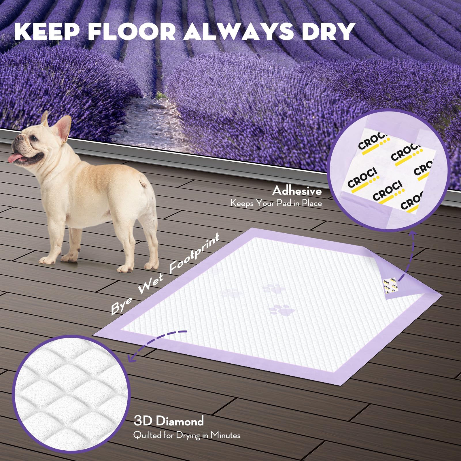 Croci comparaison de taille 22x22 pour petits et moyens chiens pratique