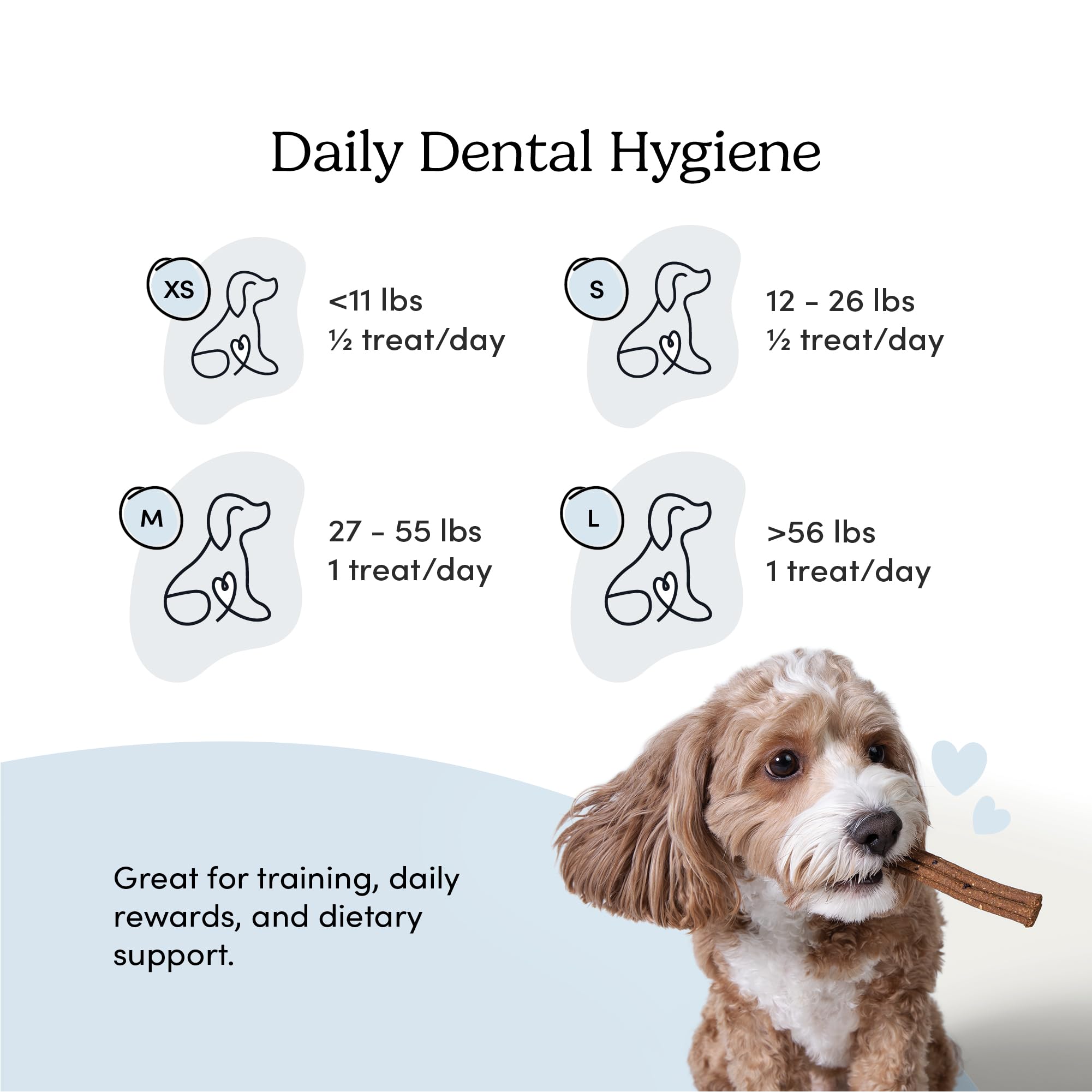 Crumps’ Naturals chien mastique friandise améliore l’hygiène buccale