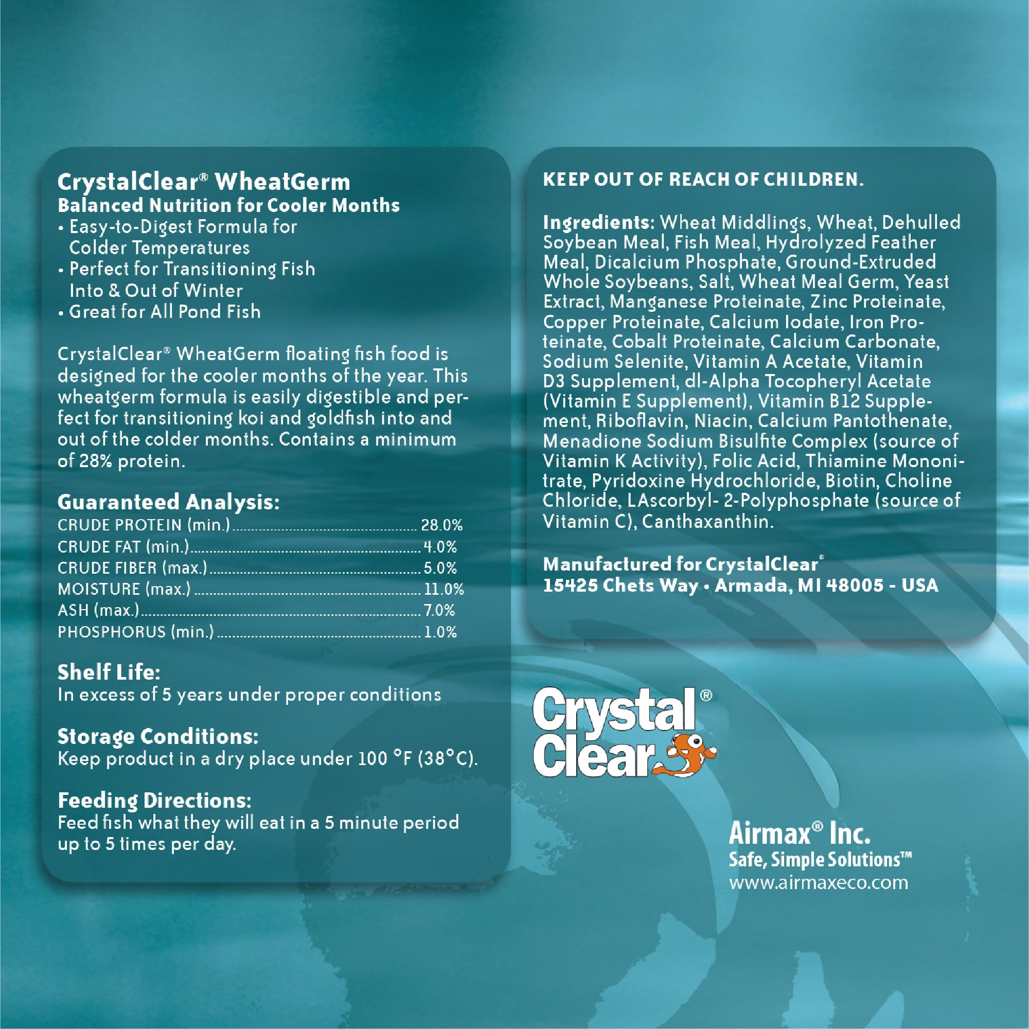CrystalClear gros plan des granulés 3,0 mm avec texture facile à digérer