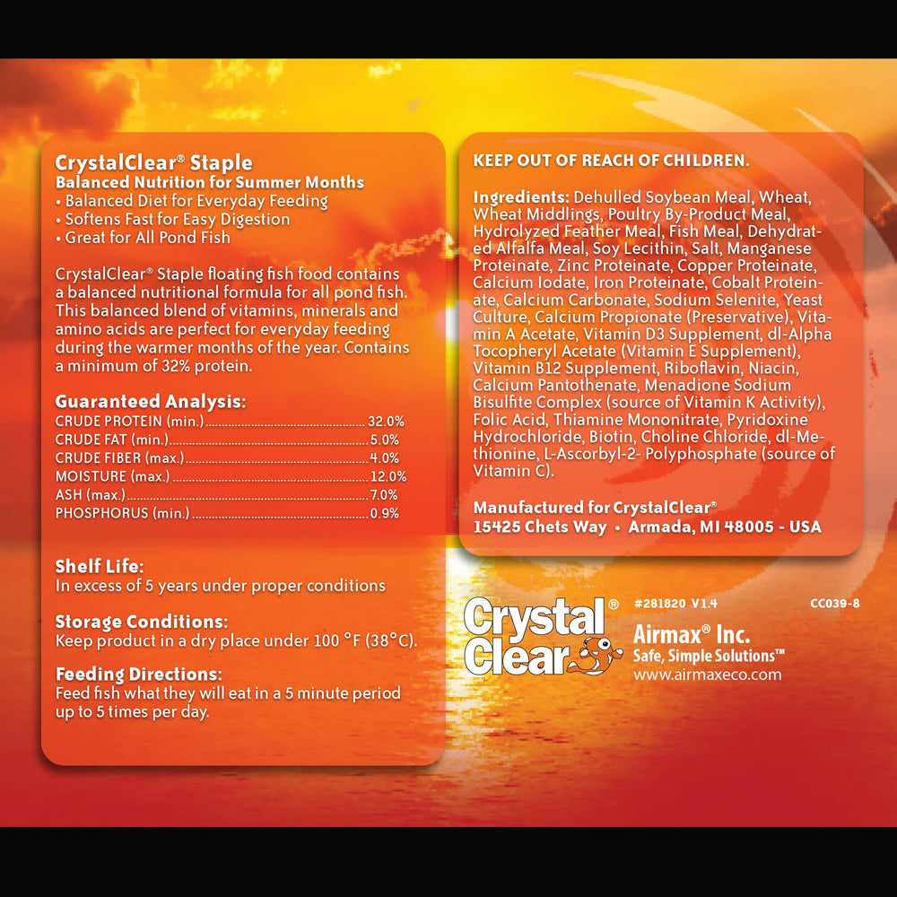 CrystalClear gros plan sur granulé 3 mm montrant texture et ramollissement rapide