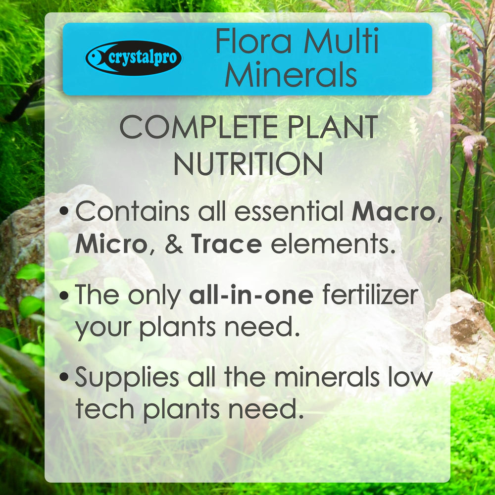 crystalpro étiquette gros plan listant nutriments sans phosphates