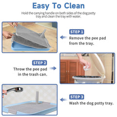CUHIOY bac en usage avec chien petit propreté simplifiée