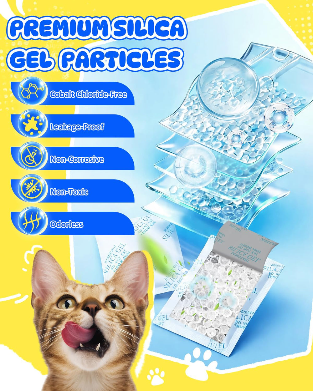 Cunina comparaison de taille du sachet montrant compatibilité avec Petkit