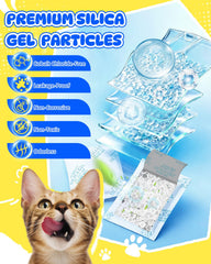 Cunina comparaison de taille du sachet montrant compatibilité avec Petkit