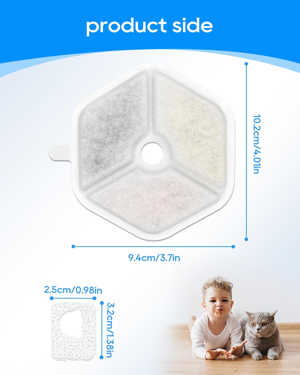 Cunina filtre en usage dans fontaine Smartoo démontrant installation simple