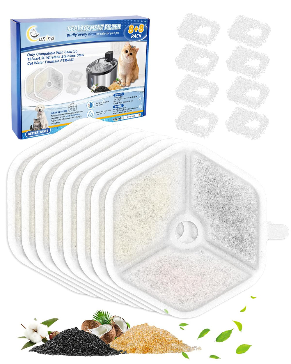 Cunina emballage avant montrant le pack 8+8 et meilleure conservation