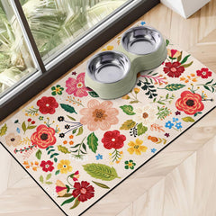 Cuslnox tapis gamelle vue avant protégeant le sol et facilitant le nettoyage