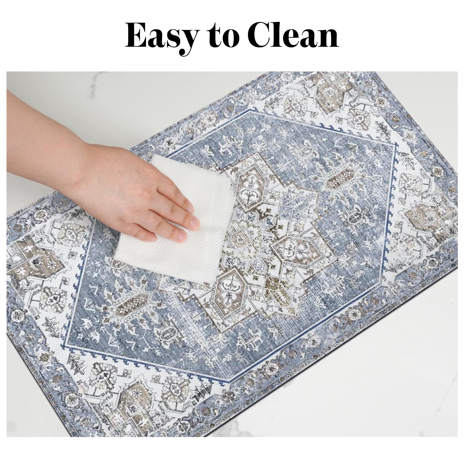 Cuslnox tapis style boho dans cuisine améliore esthétique
