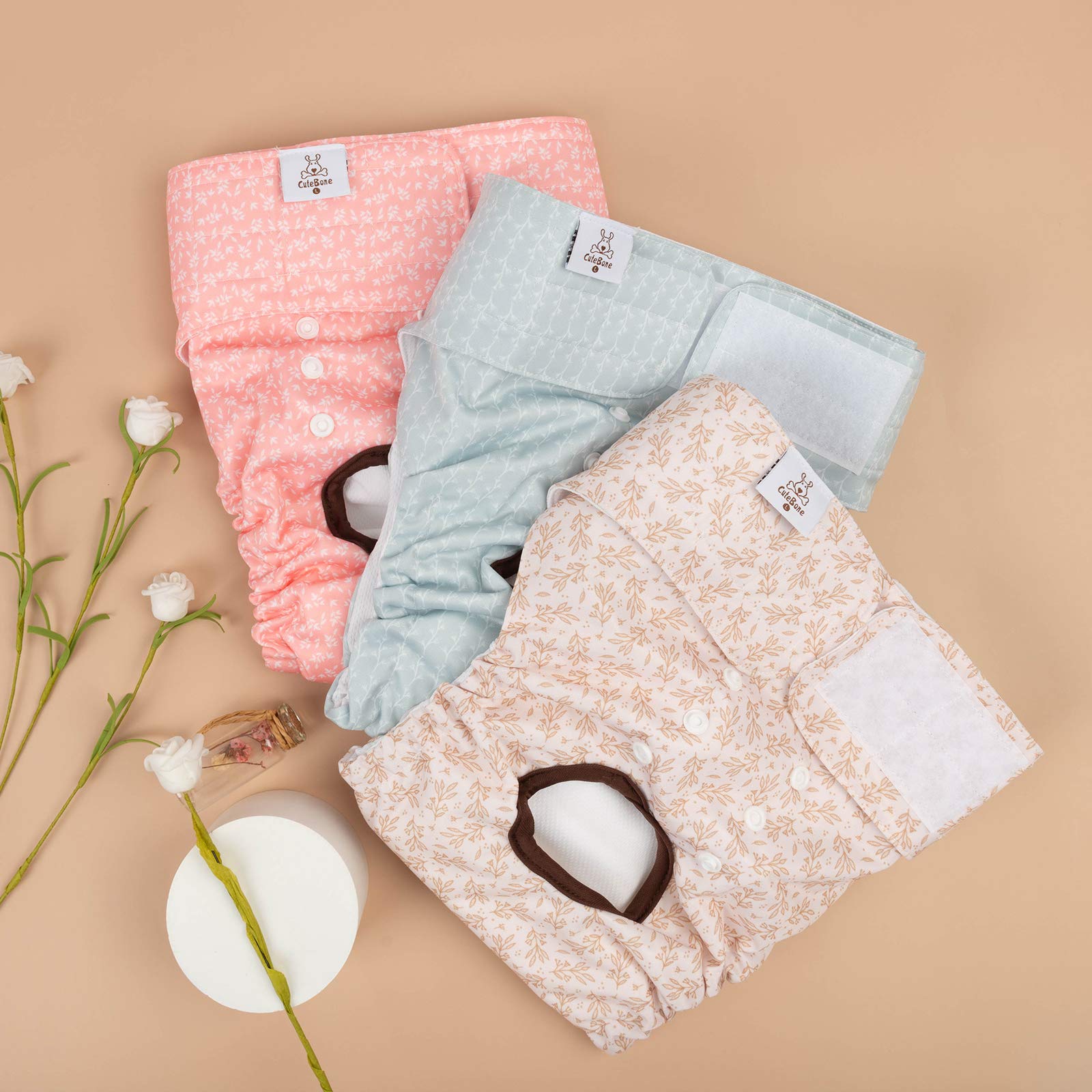 CuteBone boutons-pression arrière réglables pour positionnement queue