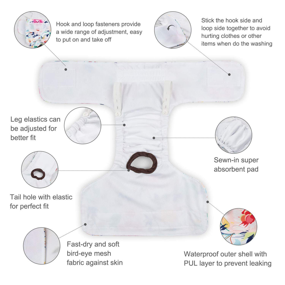 CuteBone boutons pression dorsaux permettant ajustement personnalisé et maintien sûr
